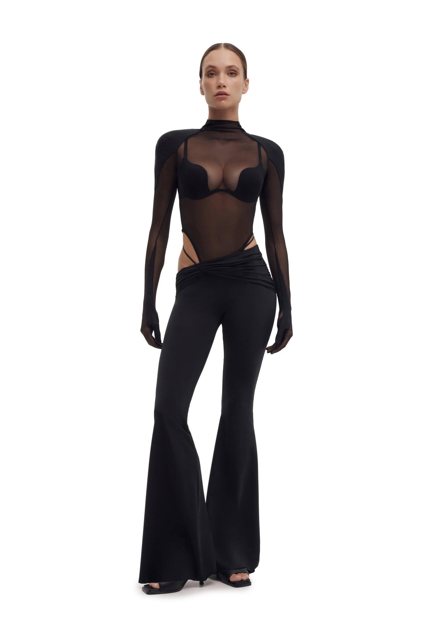 DVNT Mesh Bodysuit & Pants Set with Integrated Gloves FATALE