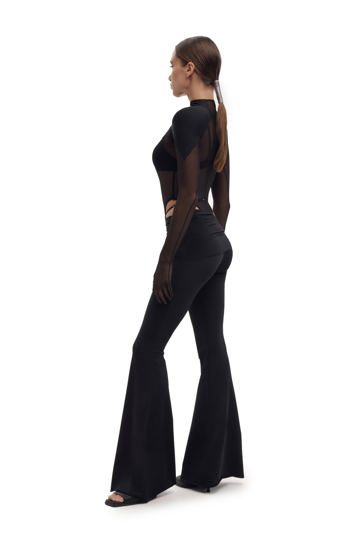 DVNT Mesh Bodysuit & Pants Set with Integrated Gloves FATALE