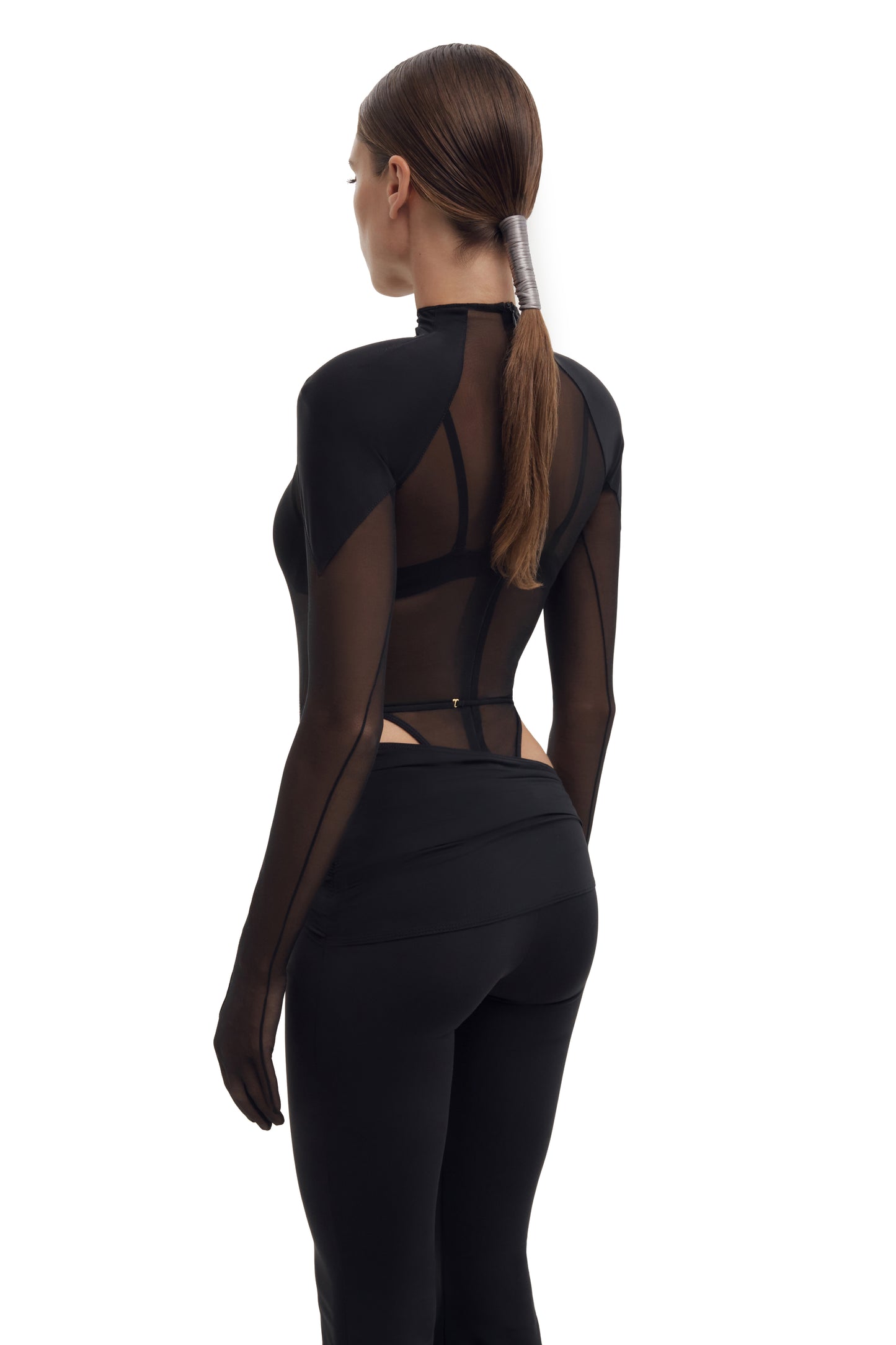 DVNT Mesh Bodysuit & Pants Set with Integrated Gloves FATALE