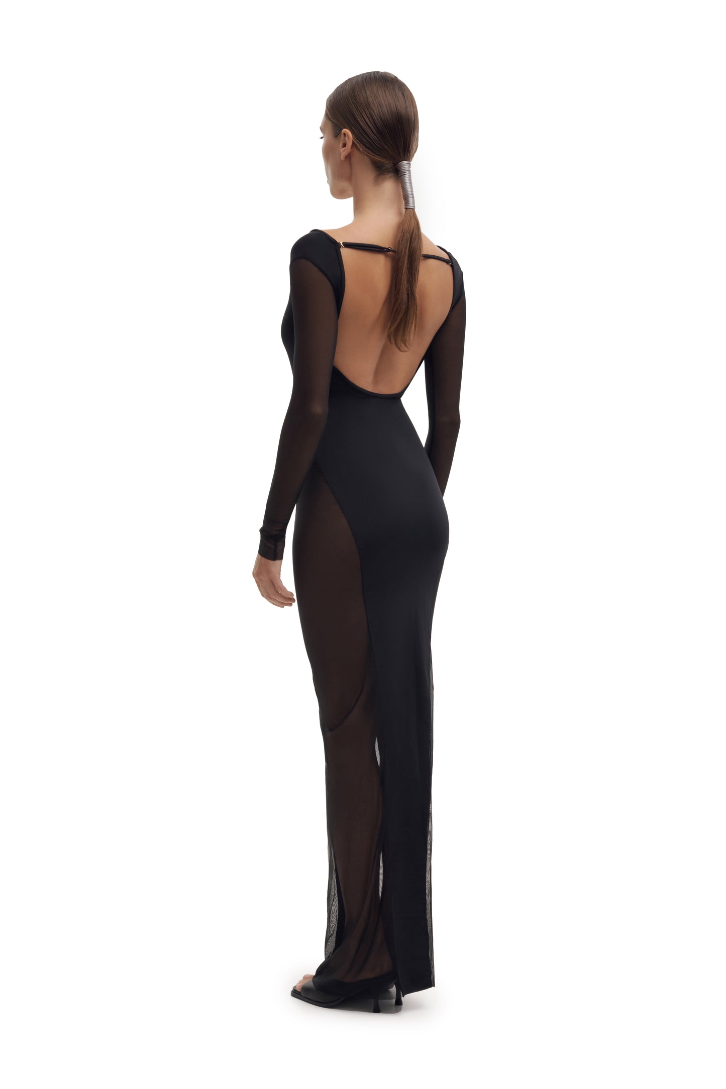 DVNT Sheer Paneled Maxi Dress SIREN