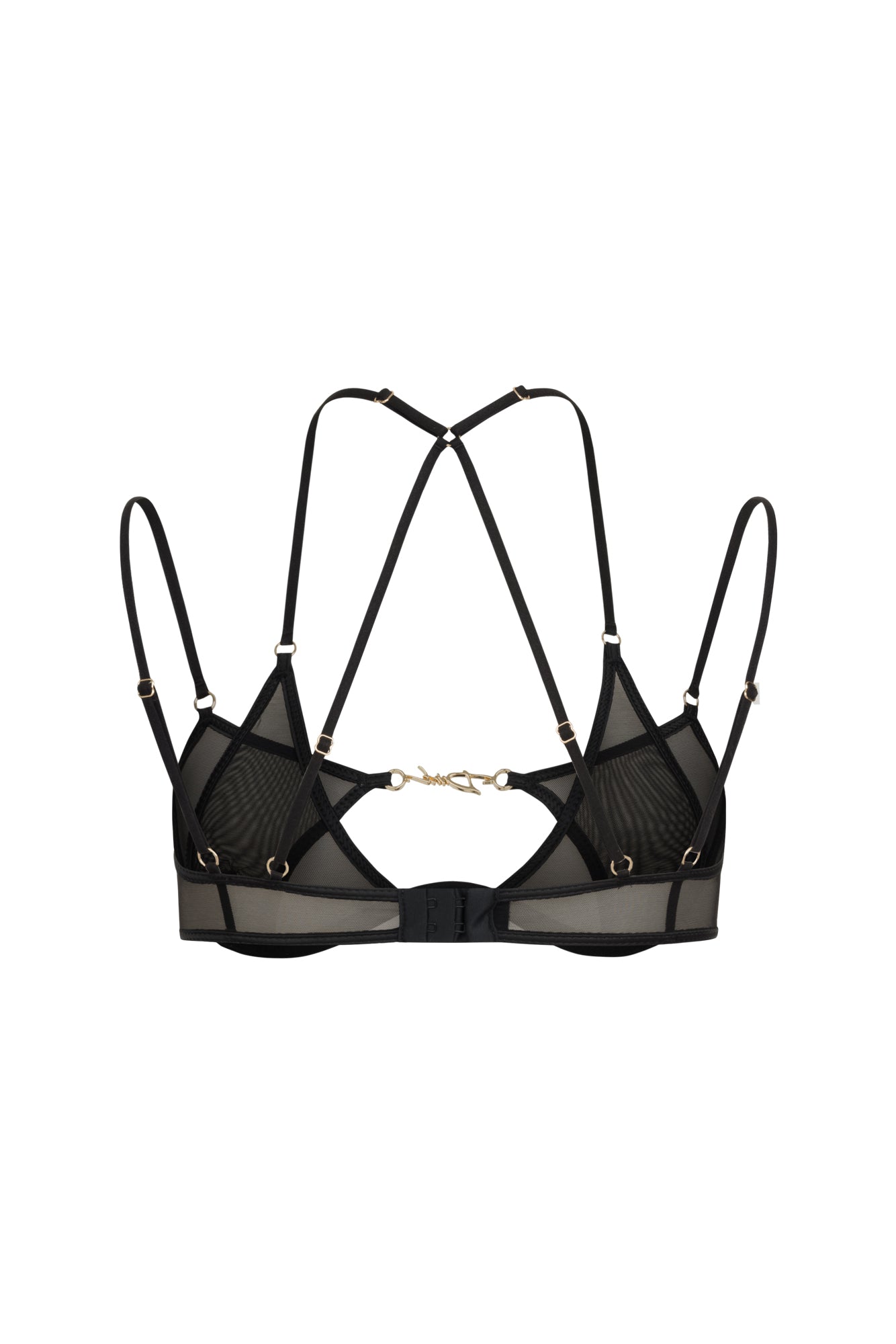 DVNT Black Mesh Bra LOLA