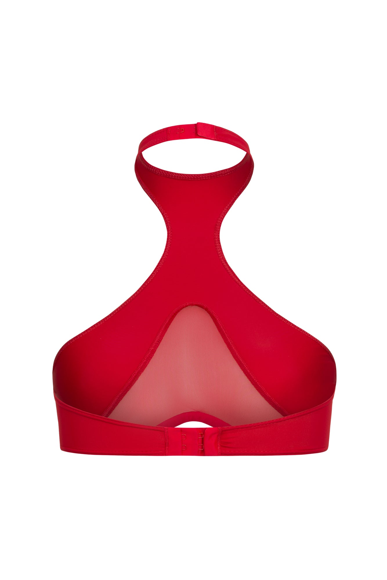 DVNT Red Mesh & Microfiber Bra — ADELI