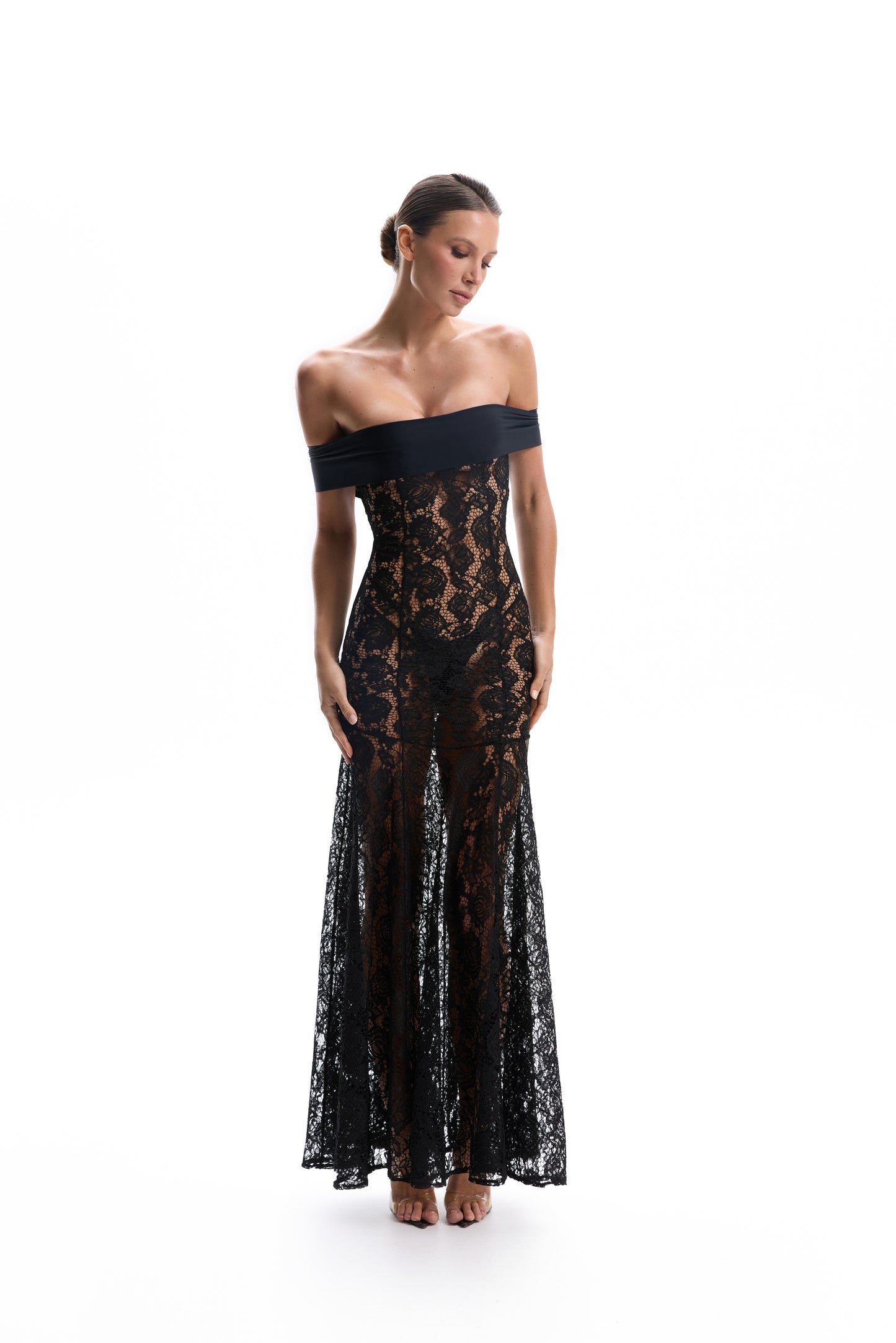 DVNT Dress Maxi Lace black "VONNE"