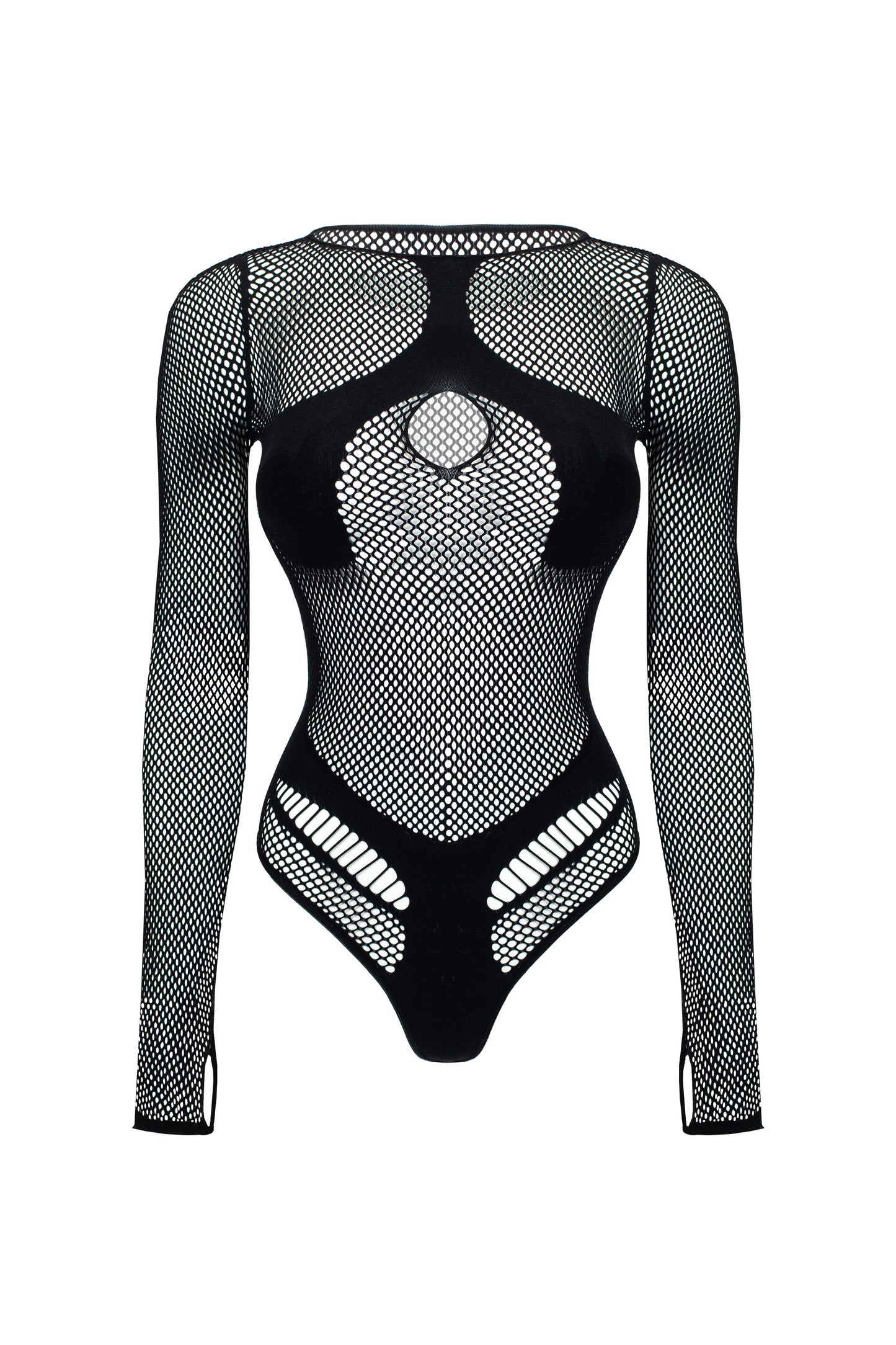Black Mesh Bodysuit