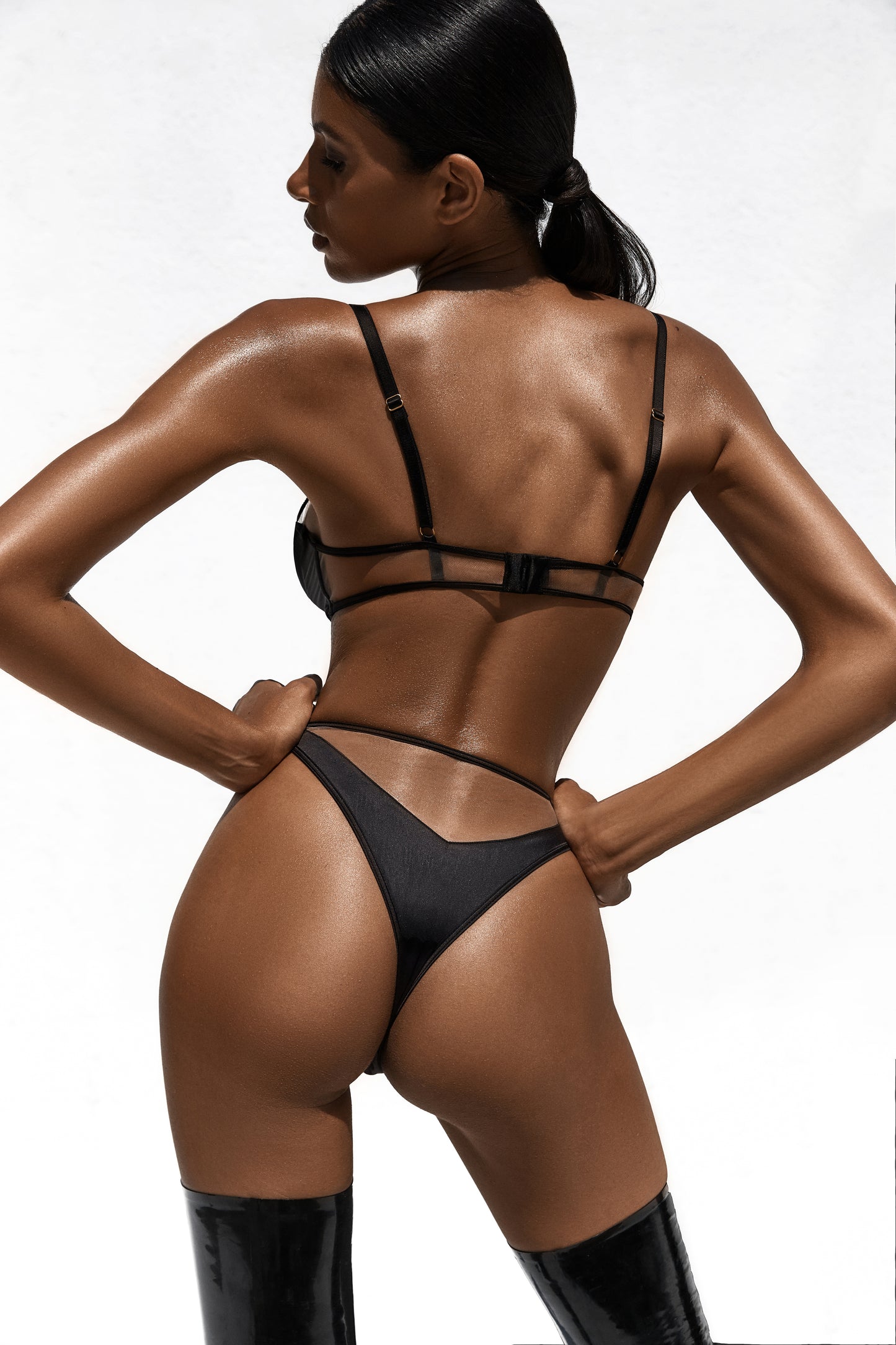 DVNT Lingerie Mesh Silk black