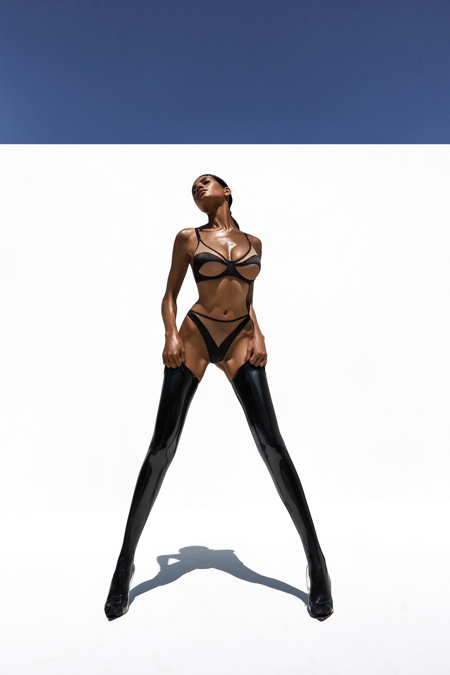 DVNT Lingerie Mesh Silk black