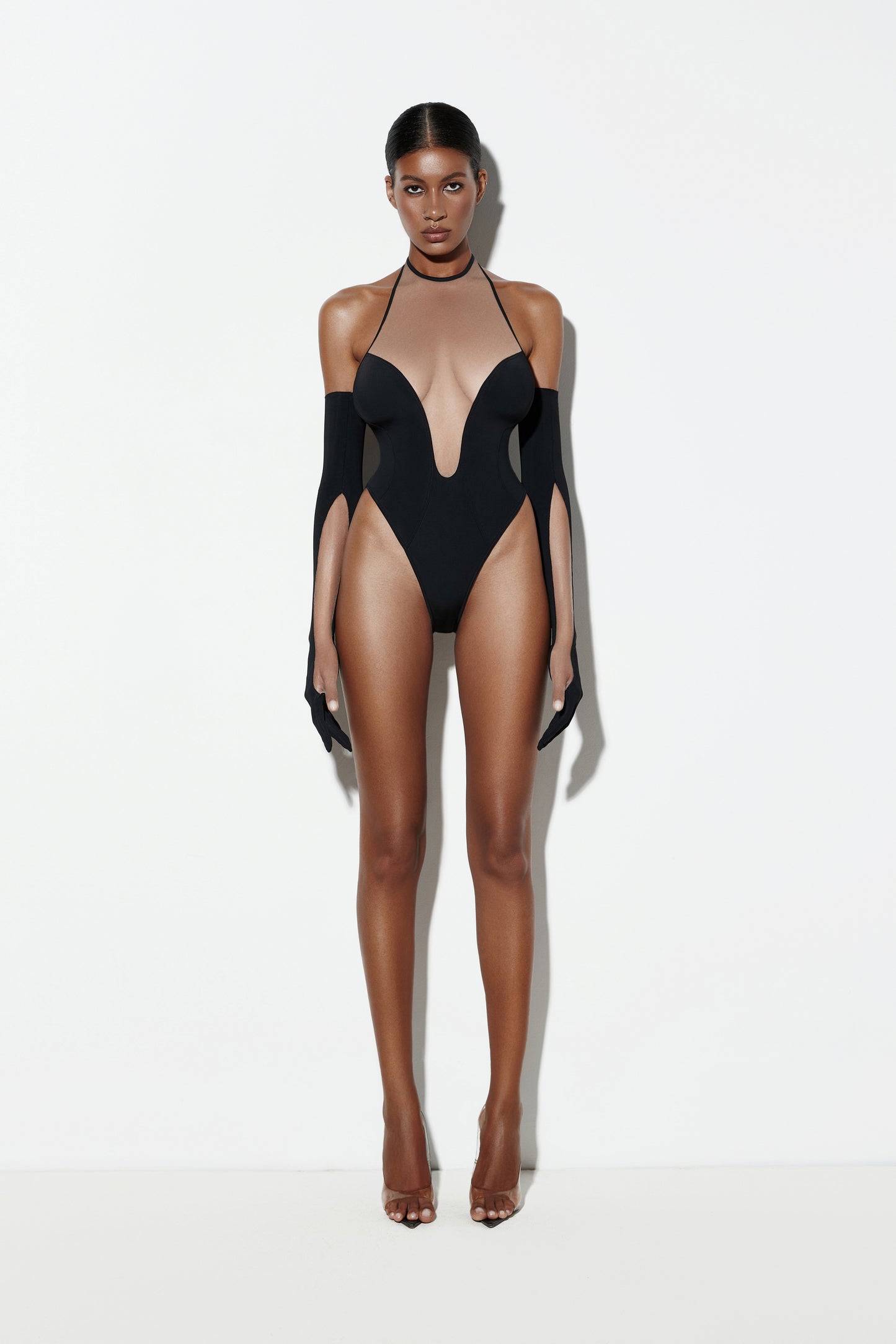 Bodysuit Ane black beige