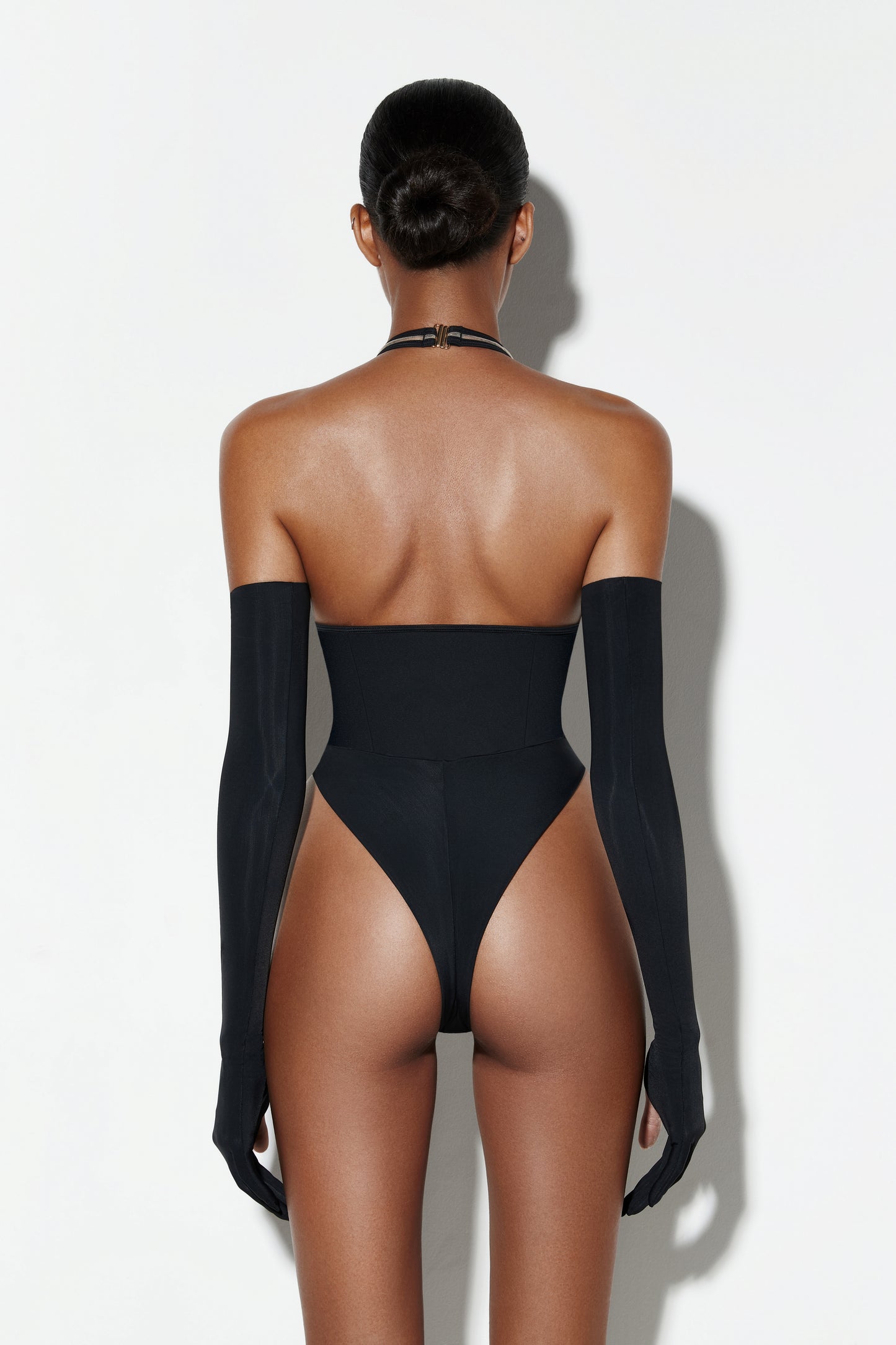Bodysuit Ane black-beige without gloves