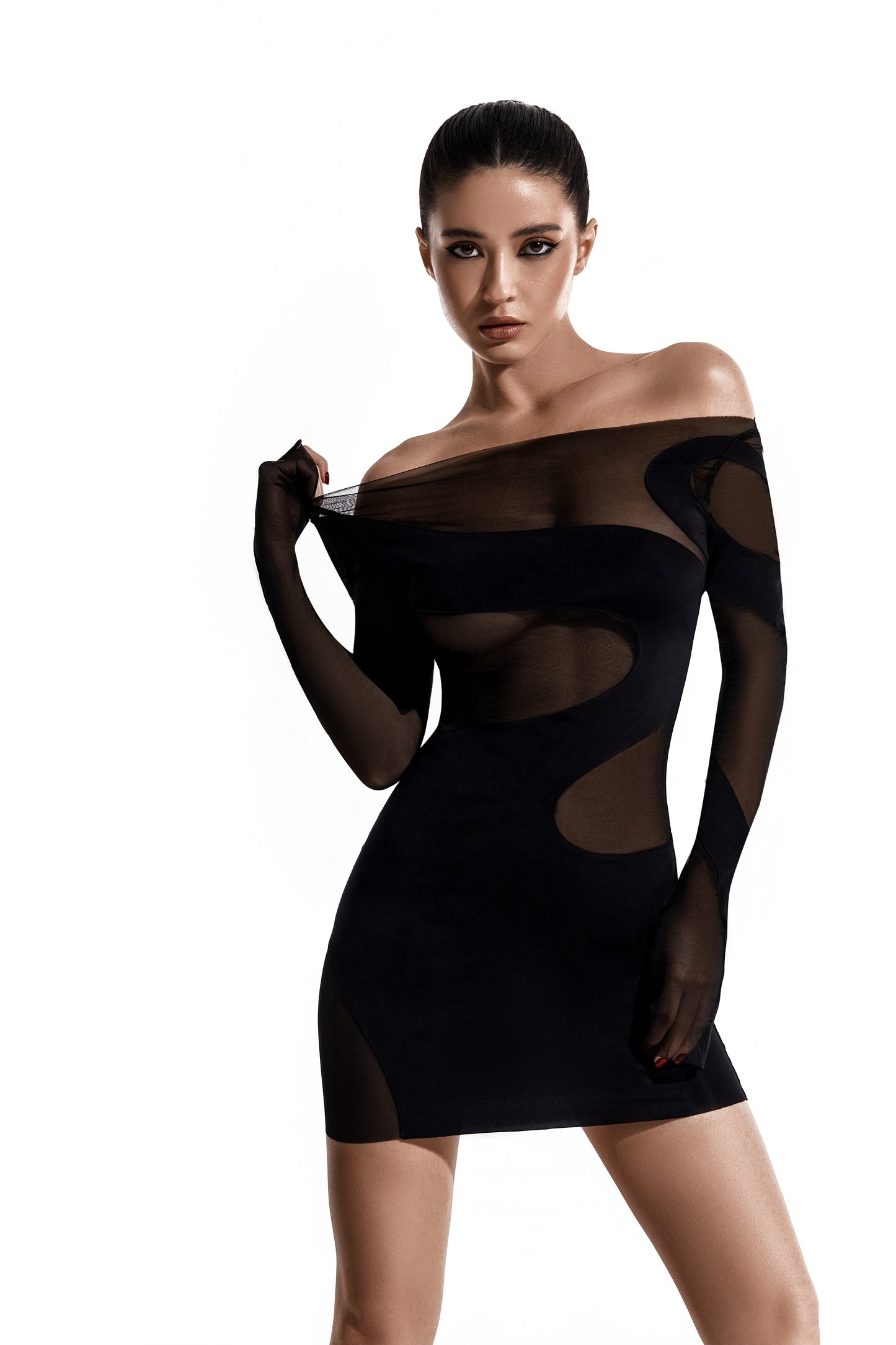 DVNT Dress Mini Off-shoulder black