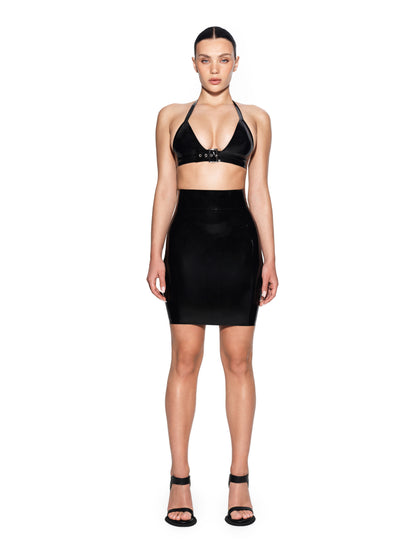DVNT Black Latex Bra — OLLI