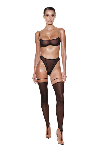 DVNT Sheer Mesh High-Cut Panties — TRACE