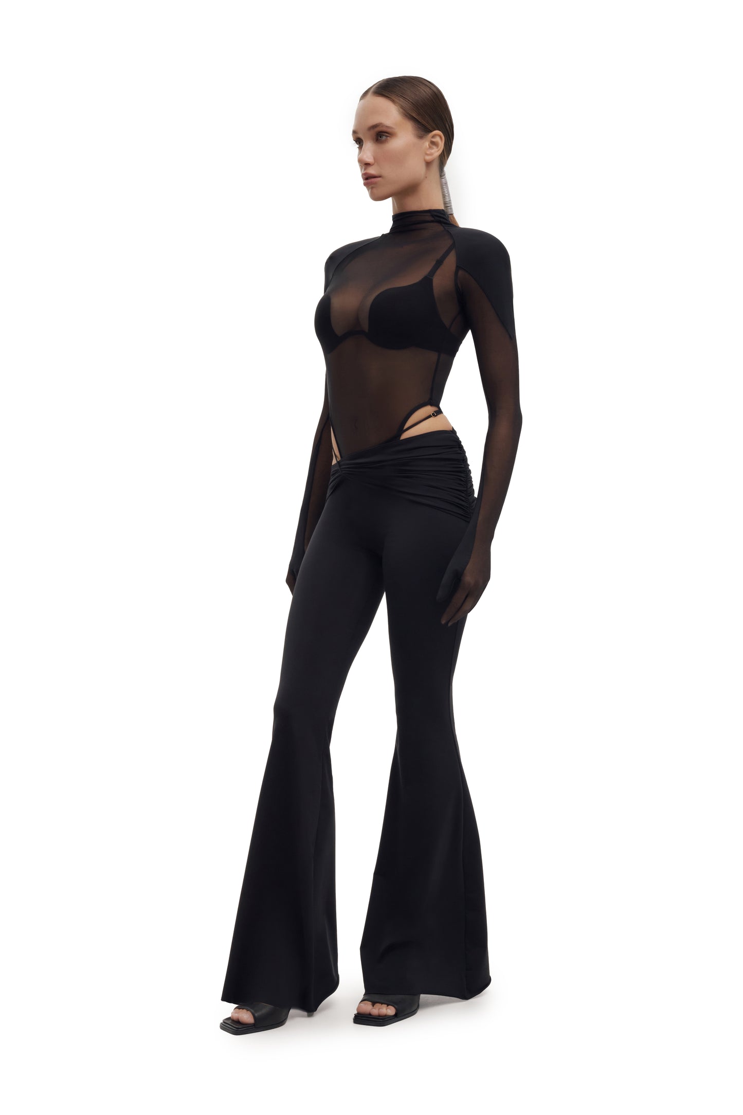 DVNT Mesh Bodysuit & Pants Set with Integrated Gloves FATALE