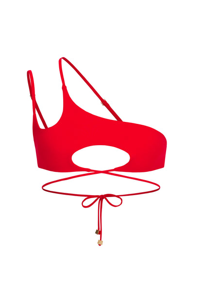 DVNT Red Cut-Out Swimsuit  — Vikki