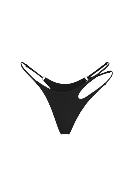 DVNT Black Swim Bikini Bottoms — SOLARA