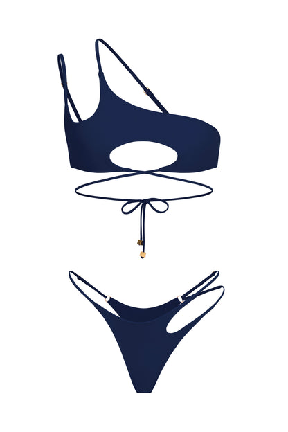 DVNT Dark Blue Cut-Out Swimsuit  — Vikki