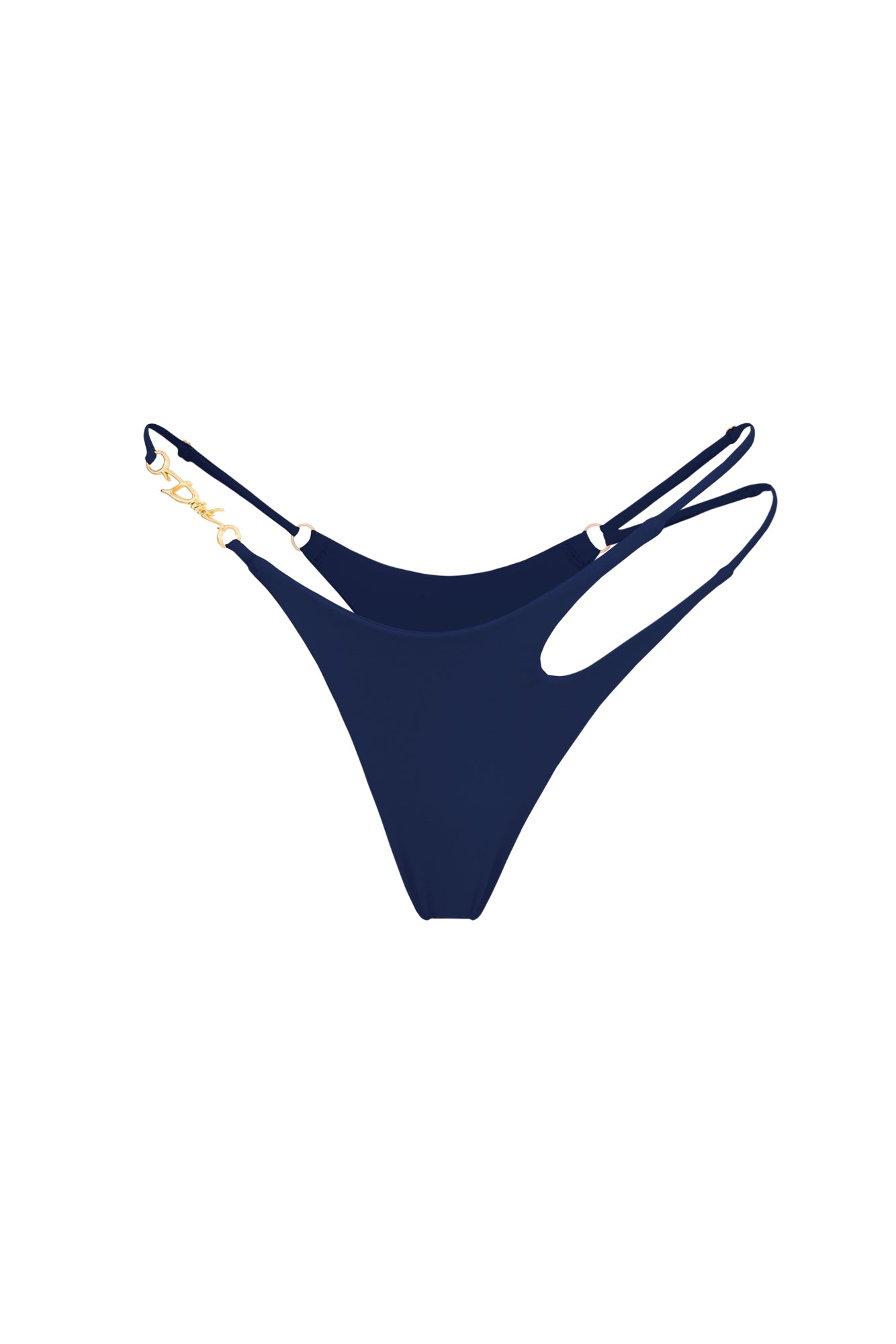 DVNT Blue Cut-Out Swimsuit with Signature DVNT Hardware — SOLARA
