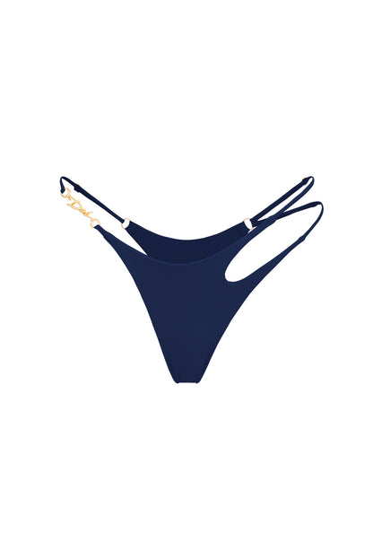 DVNT Blue Cut-Out Swimsuit with Signature DVNT Hardware — SOLARA