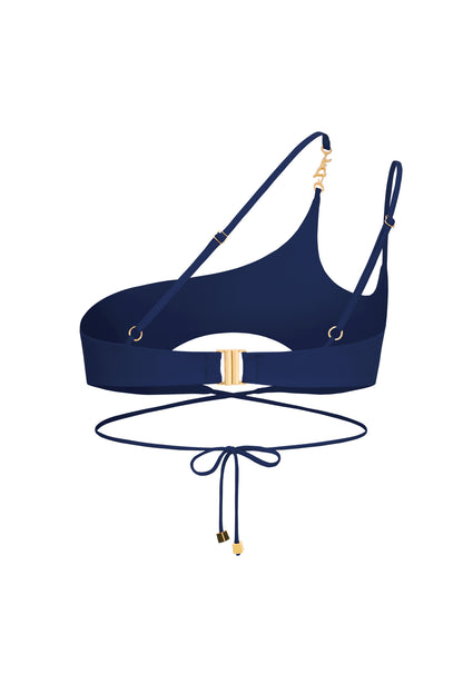 DVNT Blue Cut-Out Swimsuit with Signature DVNT Hardware — SOLARA