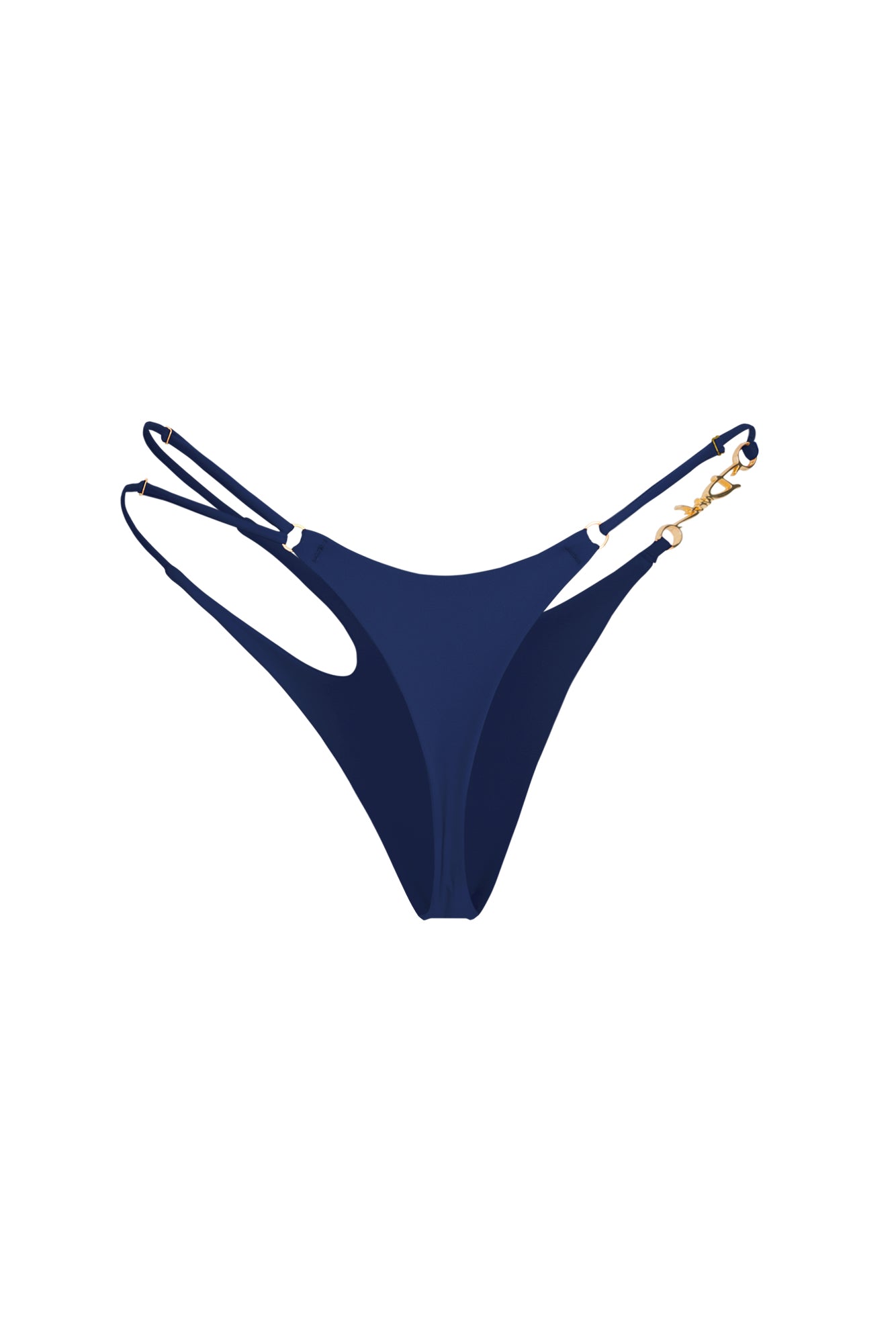 DVNT Blue Cut-Out Swimsuit with Signature DVNT Hardware — SOLARA