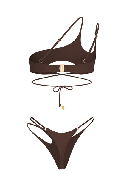 DVNT Chocolate Cut-Out Swimsuit  — Vikki