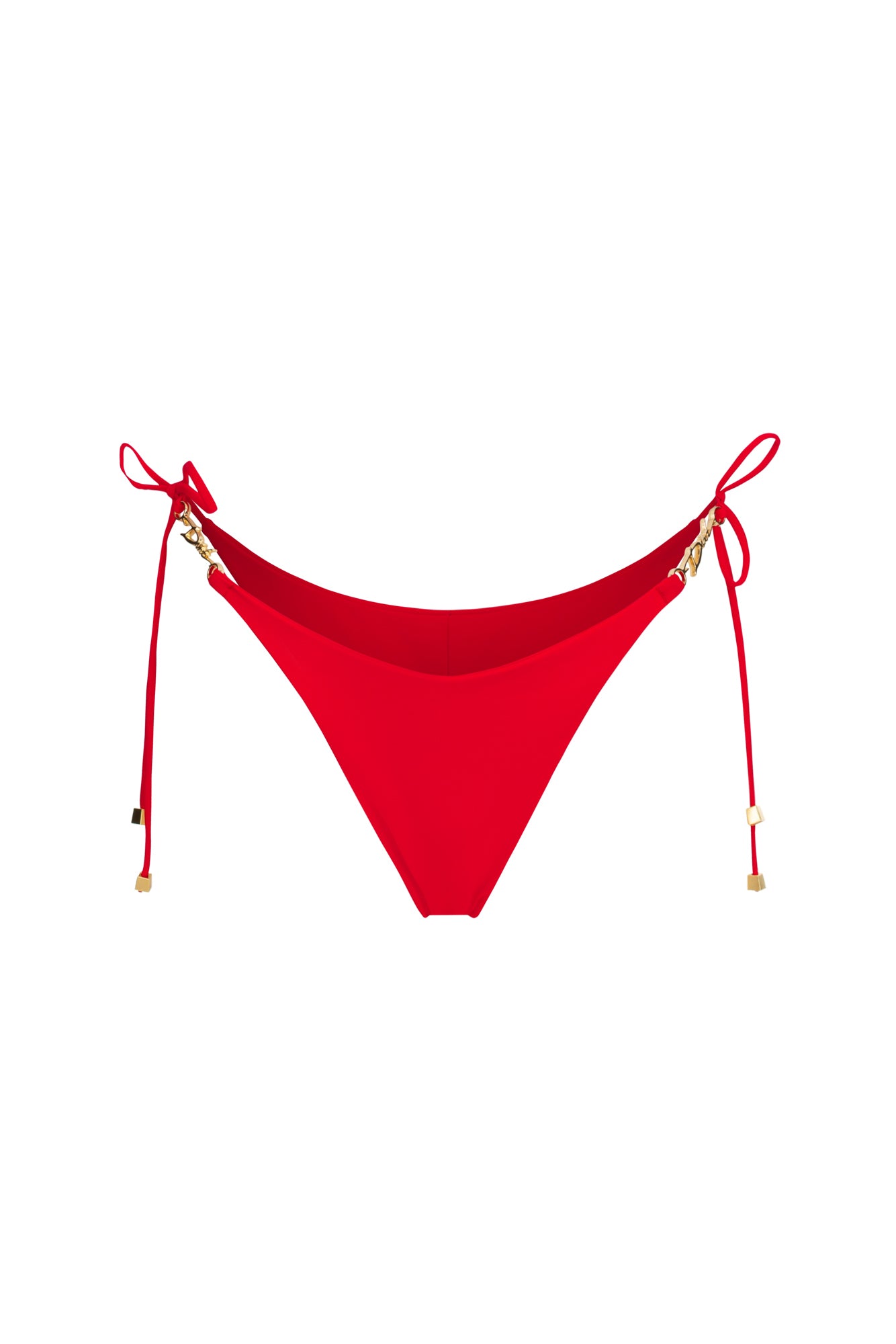 DVNT Red High-Cut Swim Bottoms — LOLLY