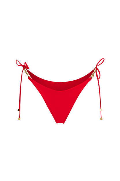 DVNT Red High-Cut Swim Bottoms — LOLLY