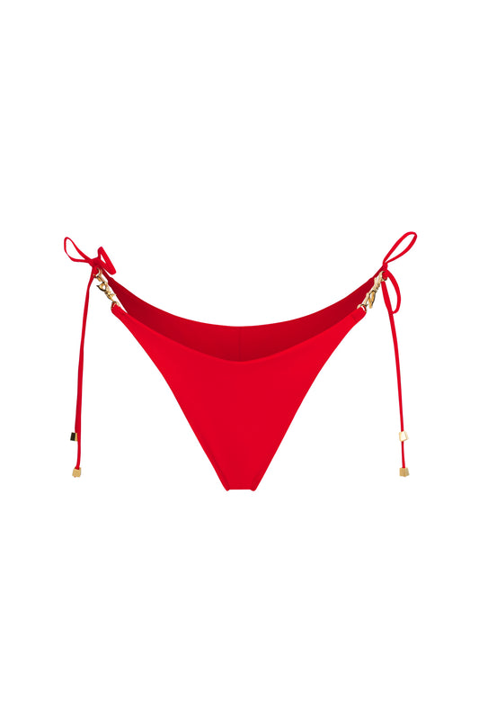 DVNT Red High-Cut Swim Bottoms — LOLLY
