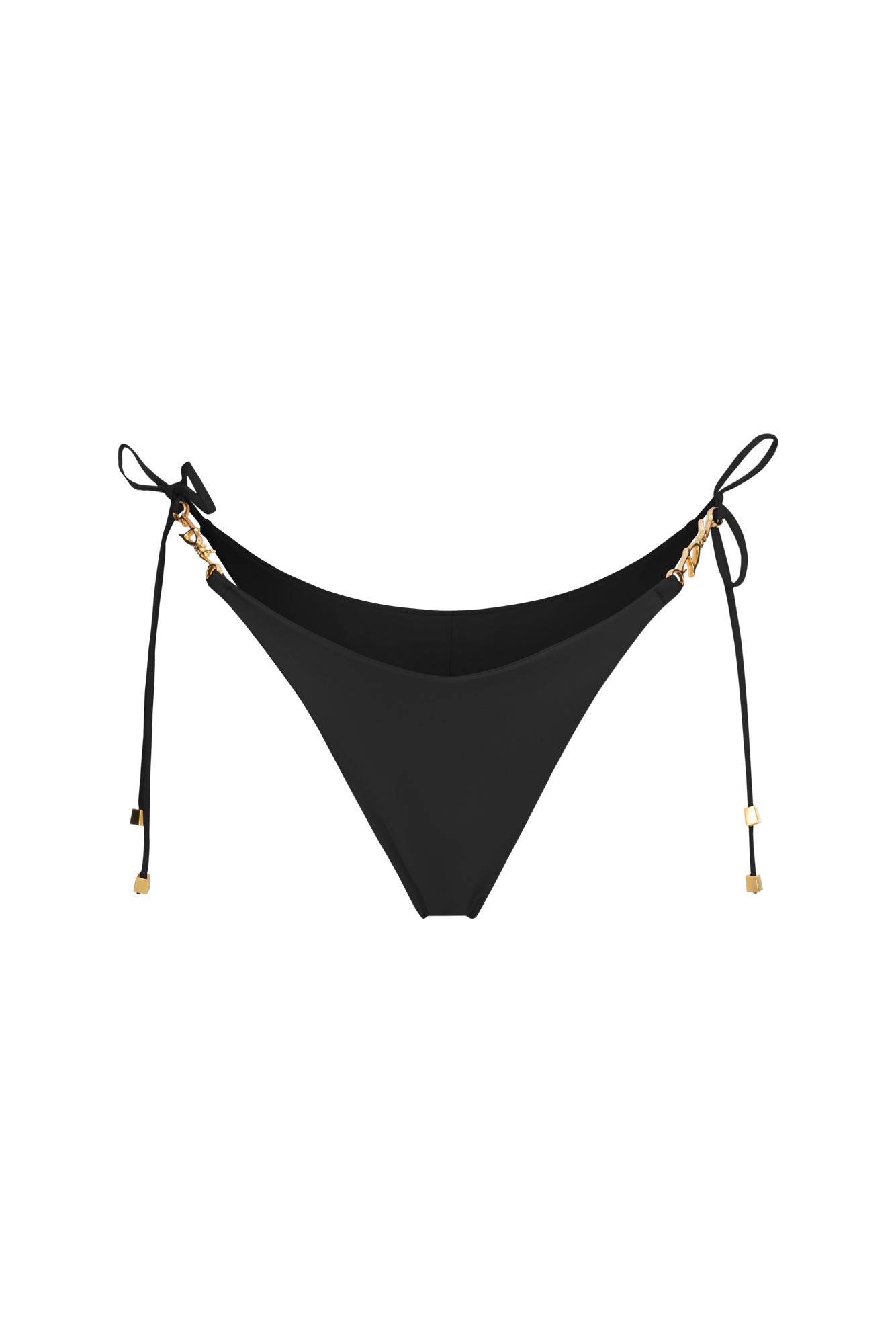 DVNT Black High-Cut Swim Bottom — LOLLY