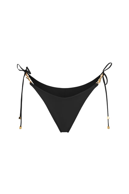 DVNT Black High-Cut Swim Bottom — LOLLY