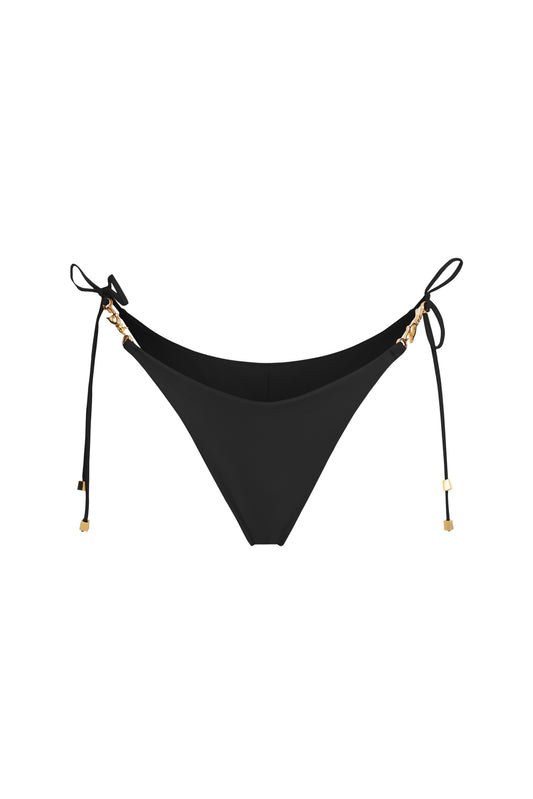 DVNT Black High-Cut Swim Bottom — LOLLY
