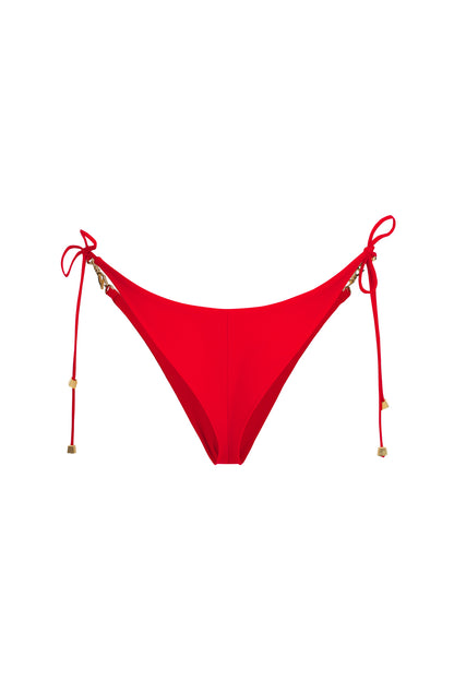 DVNT Red High-Cut Swim Bottoms — LOLLY