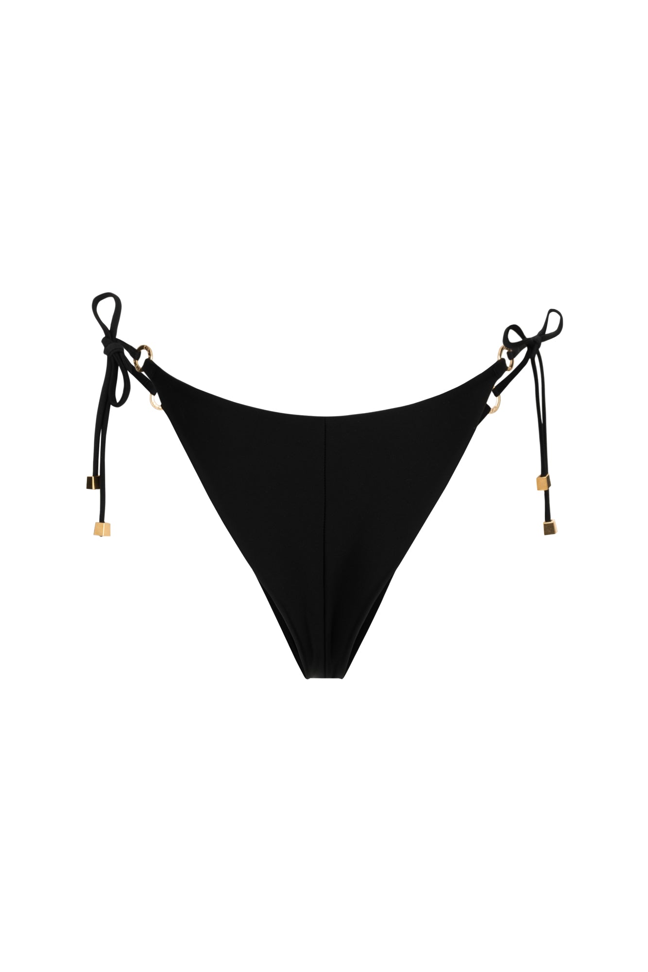 DVNT Black Swimsuit Triangle Bikini with Signature Hardware — AGGI