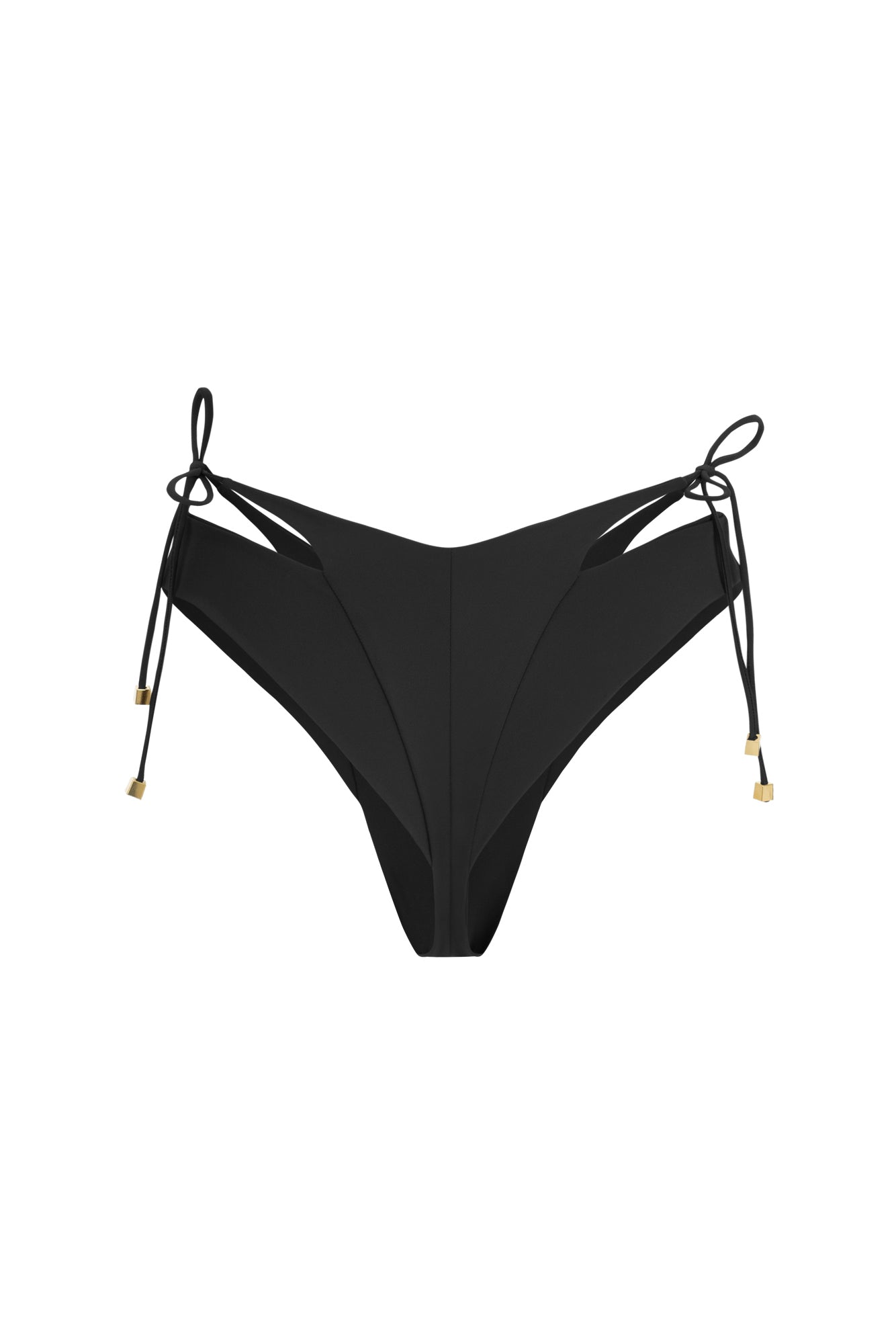 DVNT Black Cut-Out Bikini Set with Signature Hardware — NARA