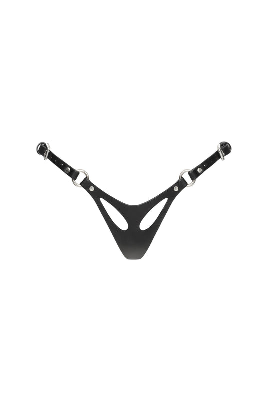 DVNT Sculptural Leather High-Cut Briefs — PULSE