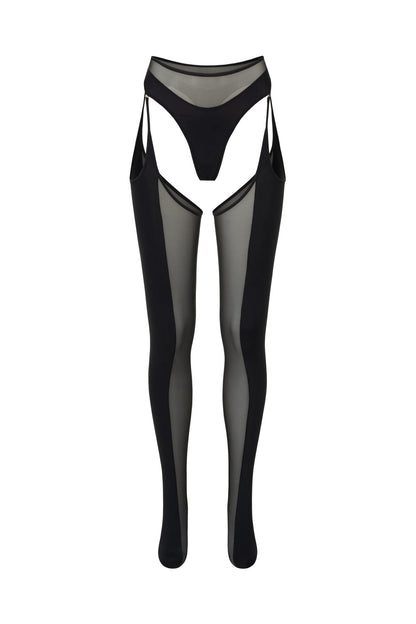 DVNT Thong & Stockings with Adjustable Straps — ECLIPSE