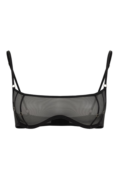 Elegant  Black Bra Trace
