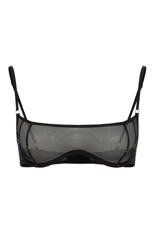 Elegant  Black Bra Trace