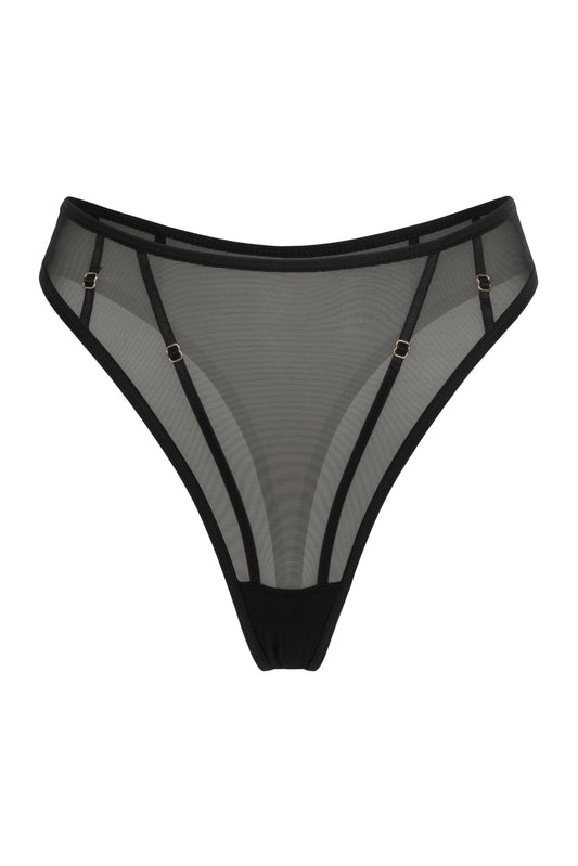 DVNT Sheer Mesh High-Cut Panties — TRACE