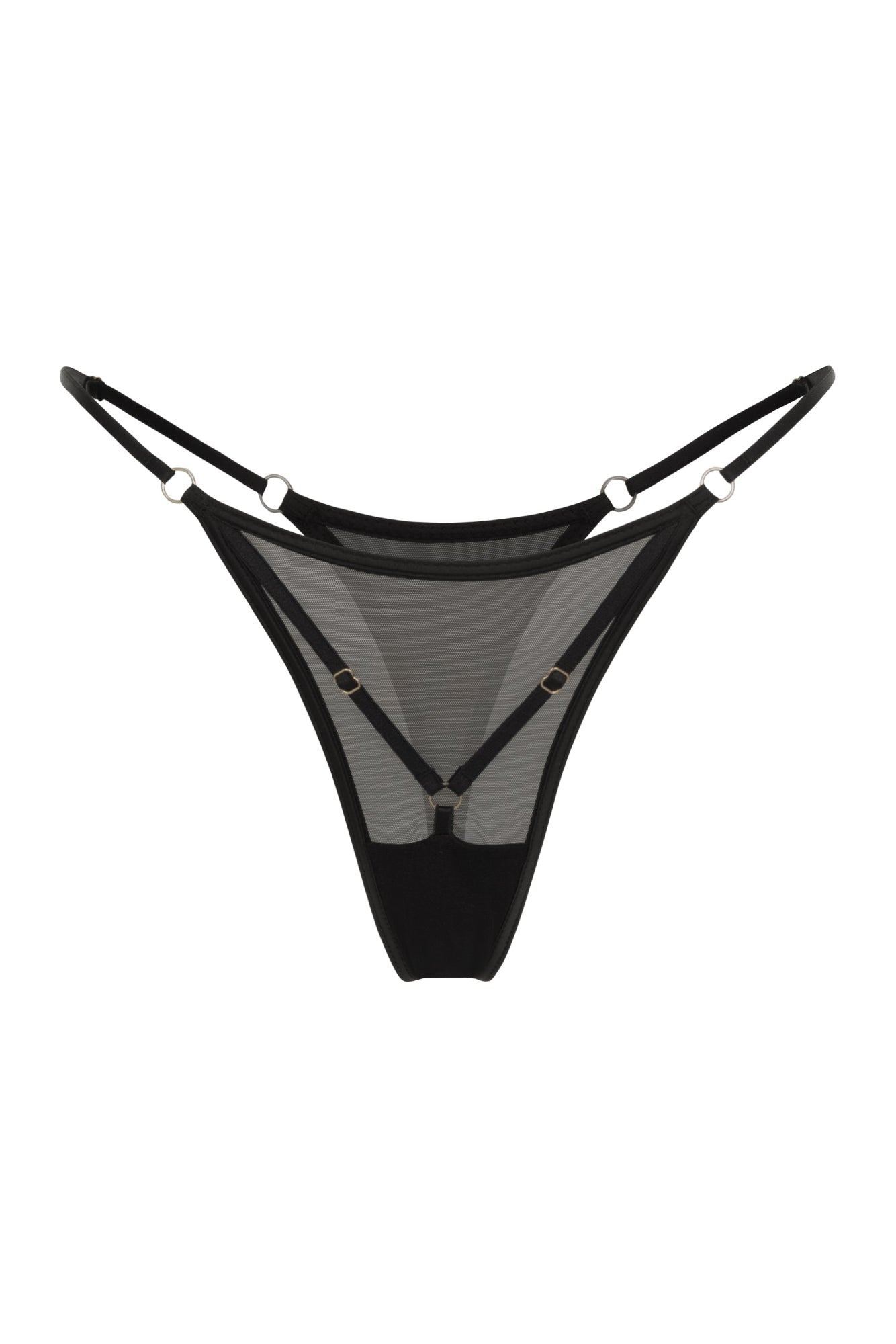 DVNT Sheer Mesh Harness Thong Panties— NODE
