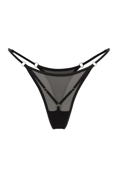 DVNT Sheer Mesh Harness Thong Panties— NODE
