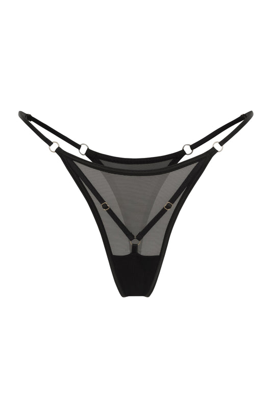 DVNT Sheer Mesh Harness Thong Panties— NODE