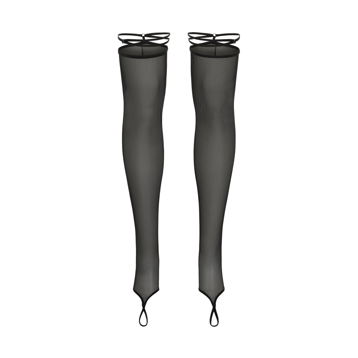 DVNT Sheer Stockings with Integrated Straps — TRACE