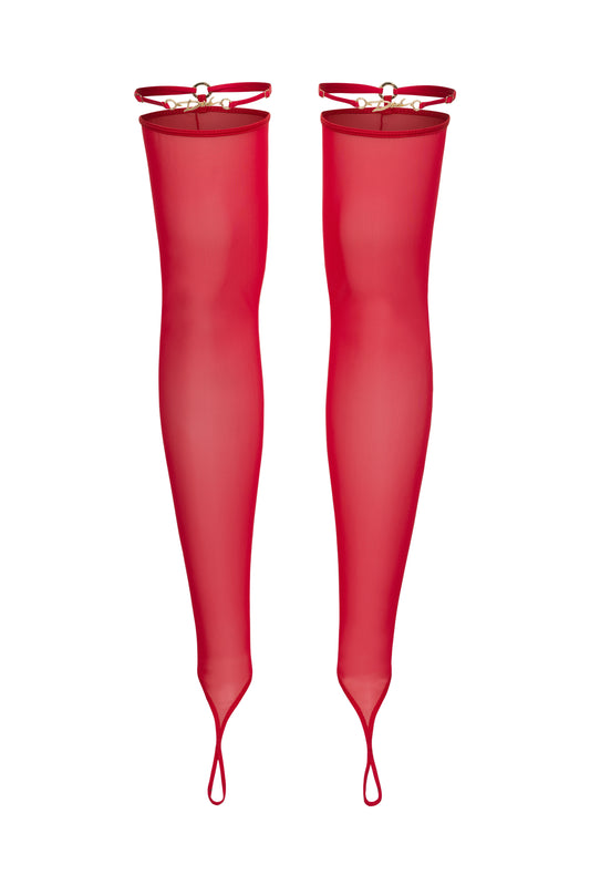 DVNT Red Signature Thigh-High Stockings 2.0