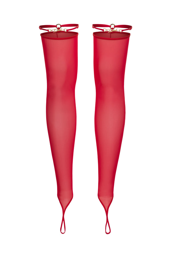 DVNT Red Signature Thigh-High Stockings 2.0