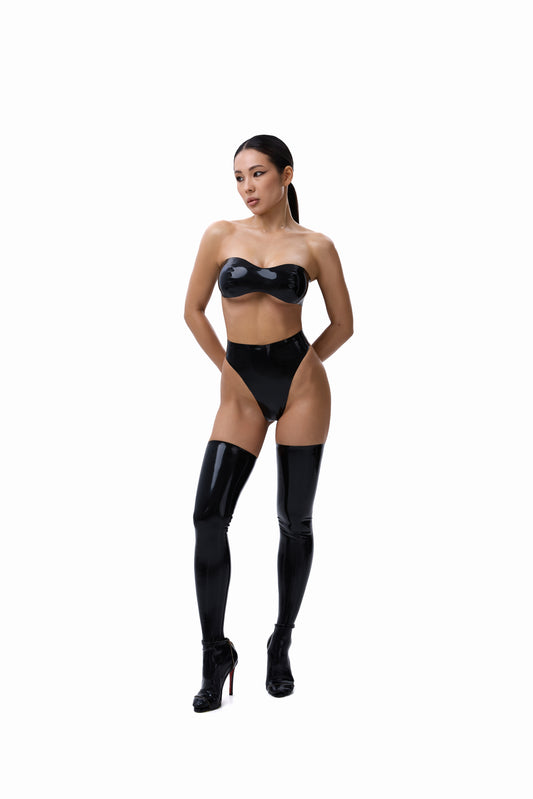DVNT Black  Latex Lingerie