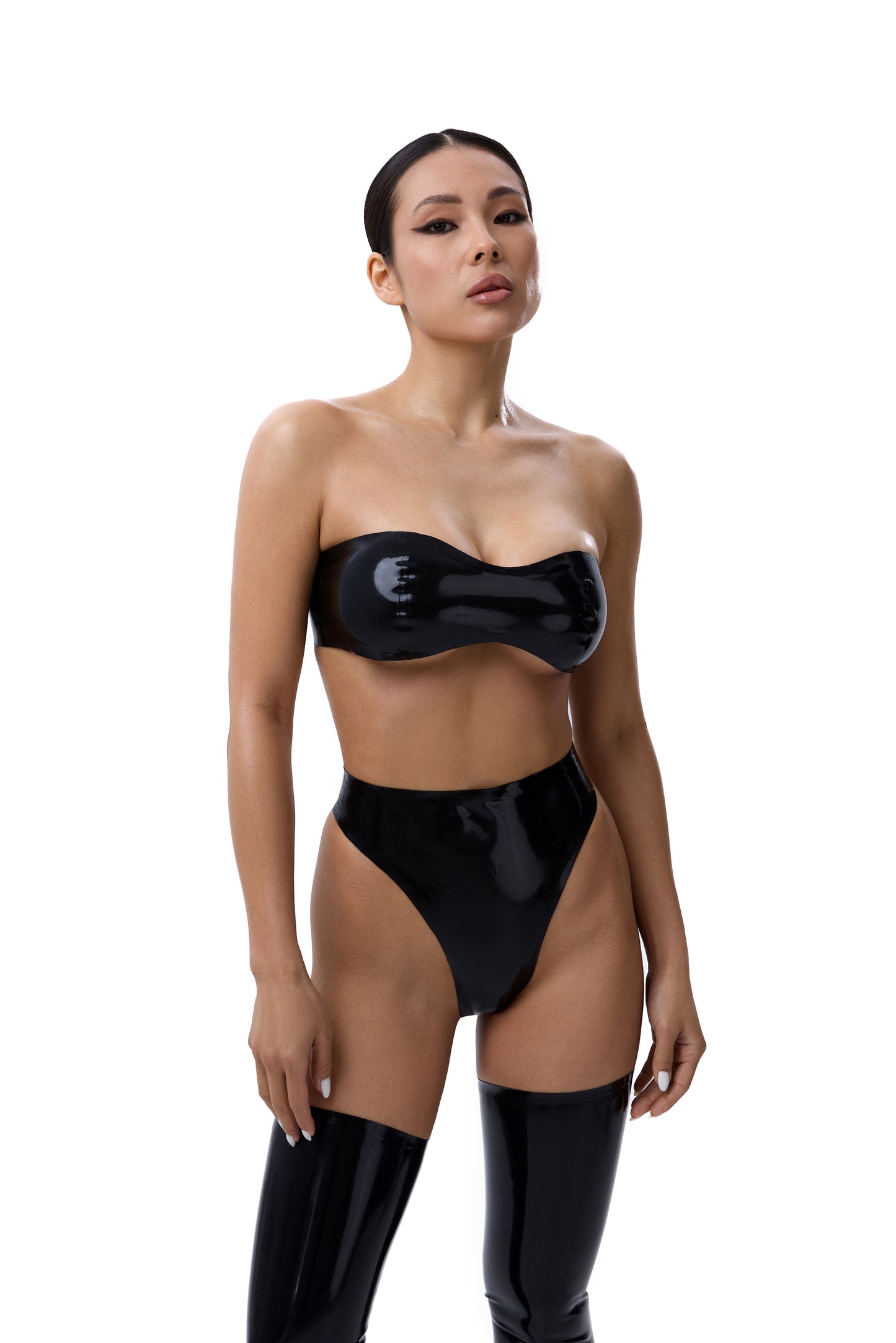 DVNT Black  Latex Lingerie AVERE