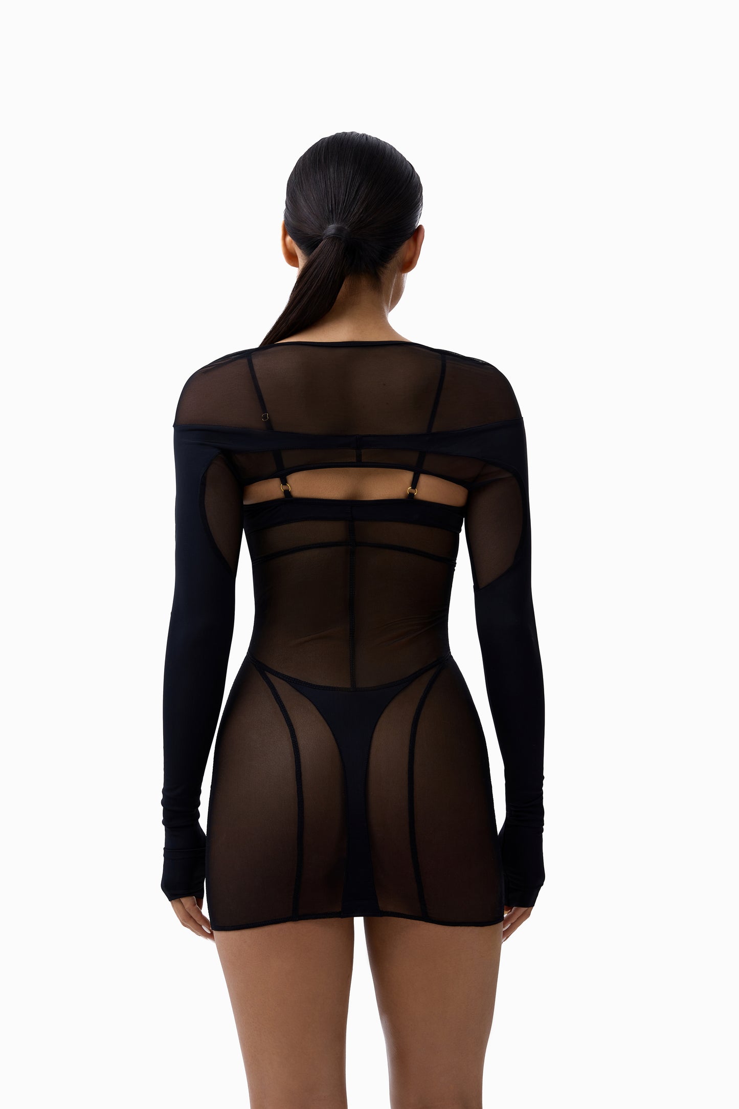 DVNT Dress Virre Mini Mesh black