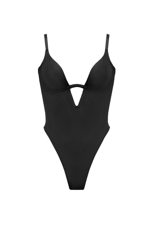 DVNT Bodysuit with Cut-Out ONYX