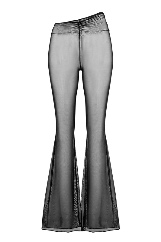 DVNT Sheer Mesh Flared Pants VOID