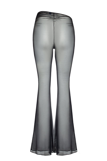 DVNT Sheer Mesh Flared Pants VOID